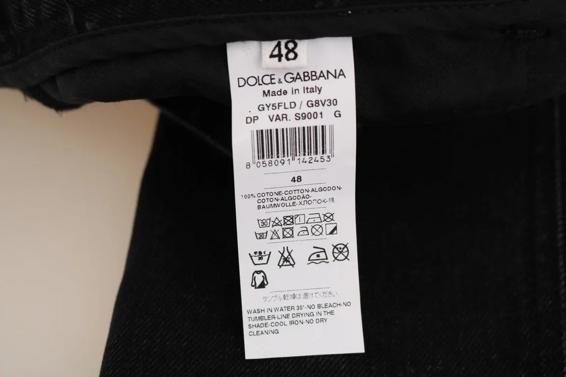 Black Slim CLASSIC Cropped Jeans