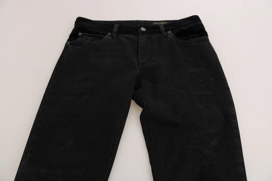 Black Slim CLASSIC Cropped Jeans