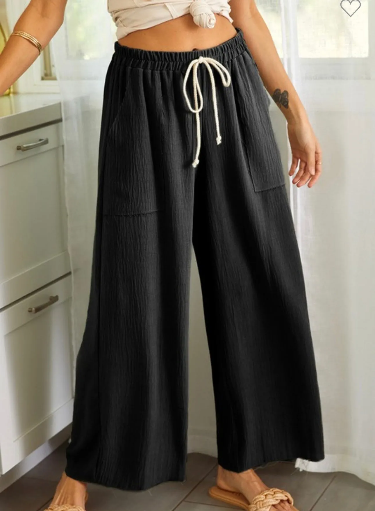 Black Travel Pants