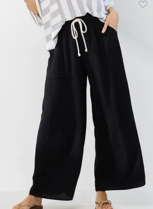 Black Travel Pants