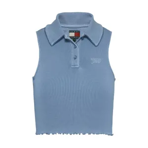 Blue Cotton Rigenerato Tops & T-Shirt