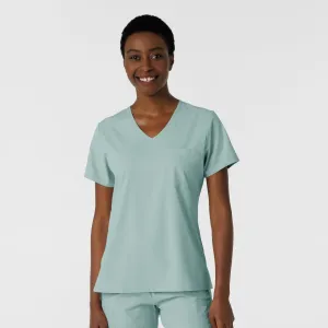 Boundless 6151 Tuck-In Scrub Top Sky Blue