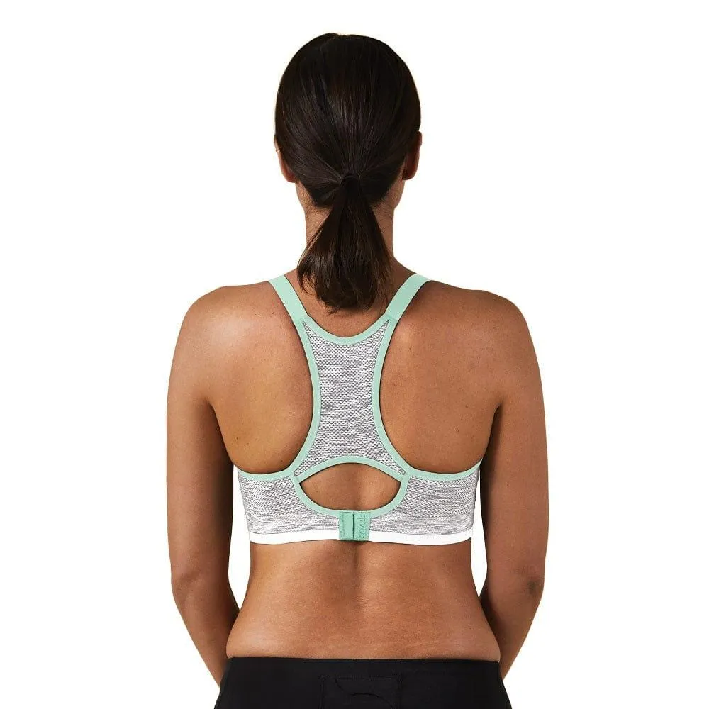 Bravado Seamless Rhythm Nursing Bra White Grey Spacedye M