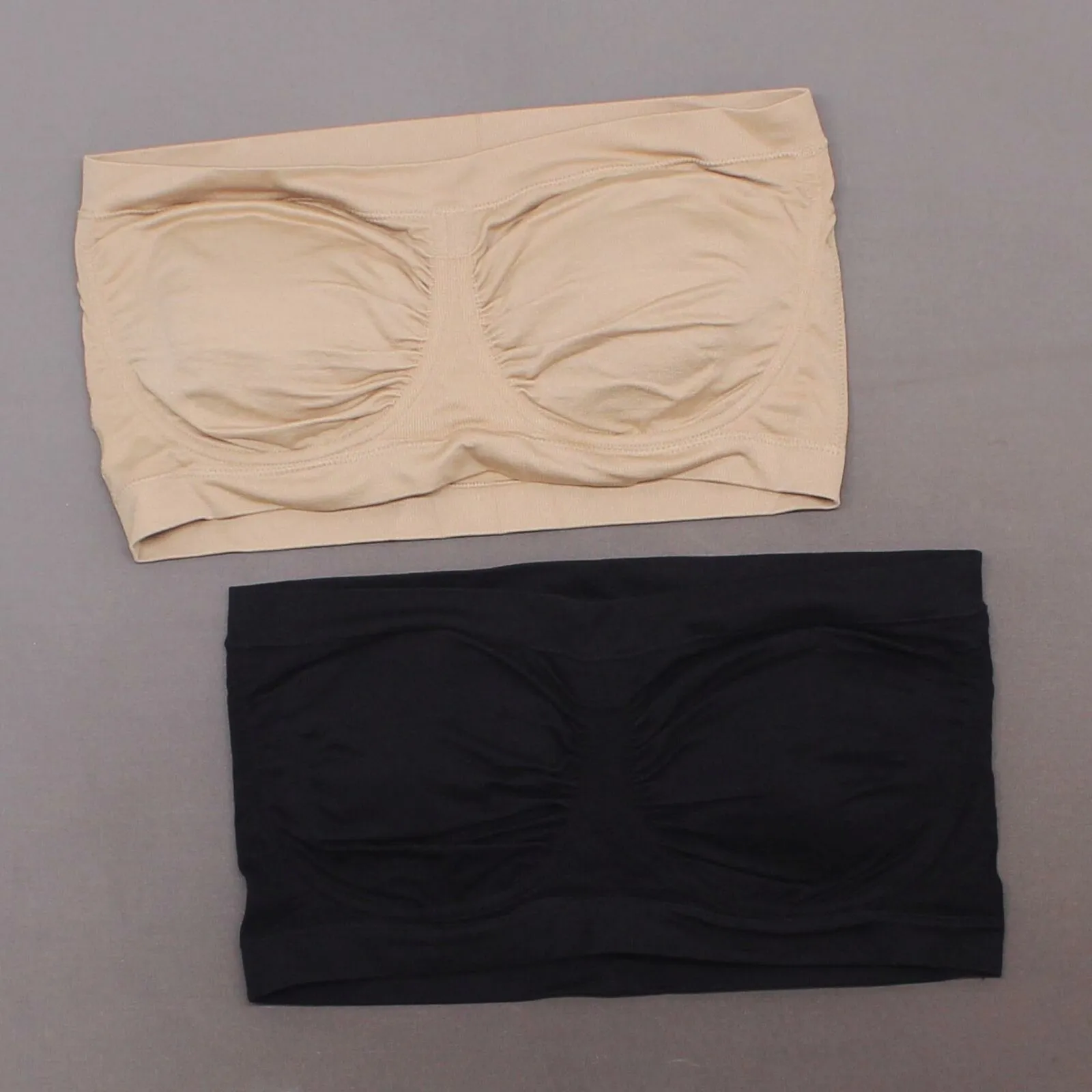 Breezies Women's Plus Size 2 Pack Strapless Underwire Bandeau Bras