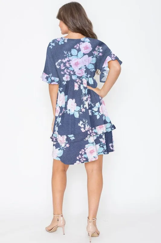 Brighter Days Ahead Midi Ruffle Dress