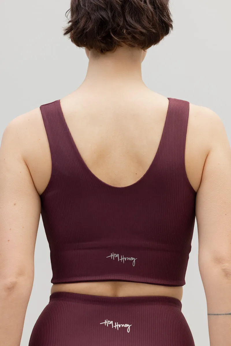 Bustier Ripped Wine