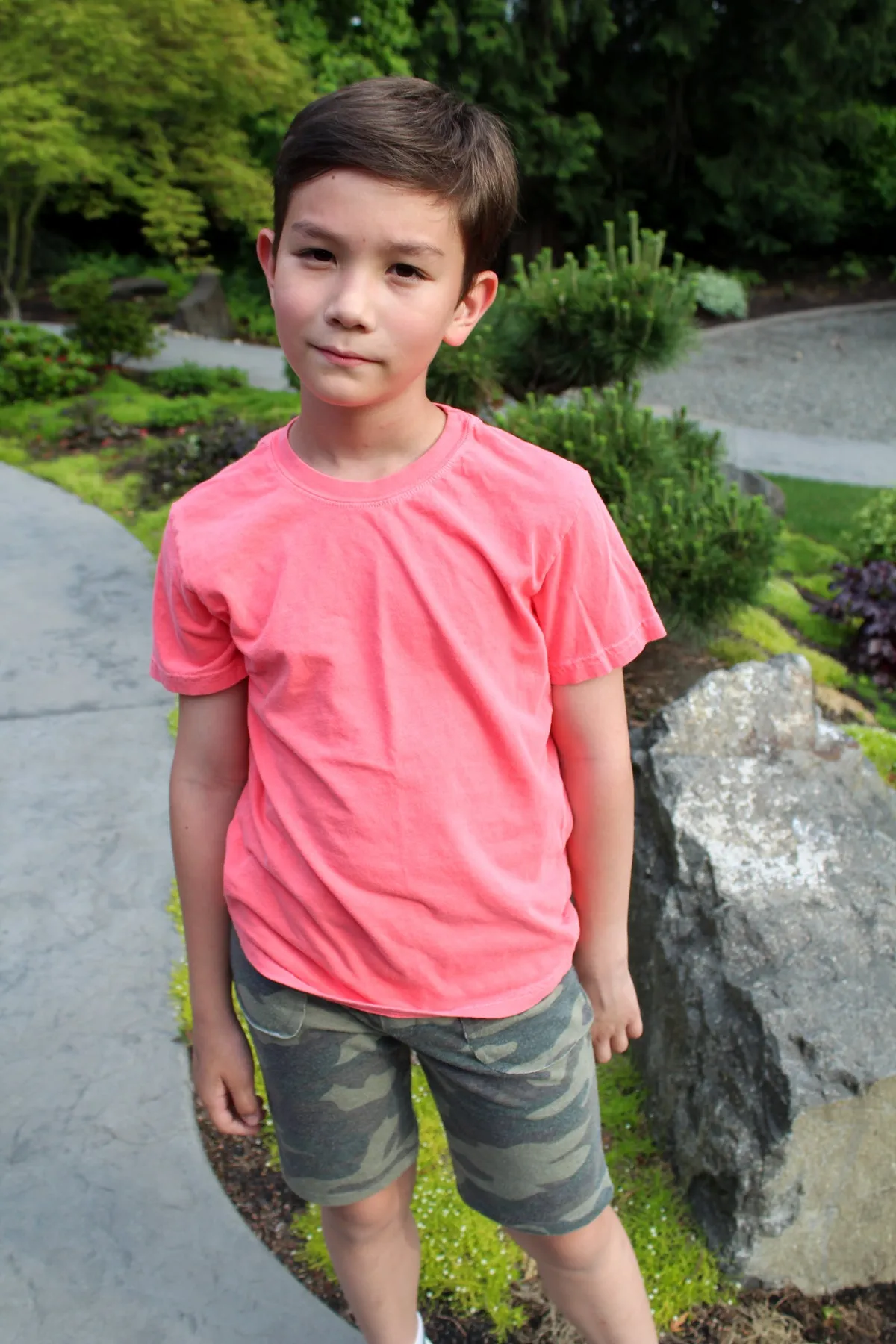 Cameron Solid Tee | Lava