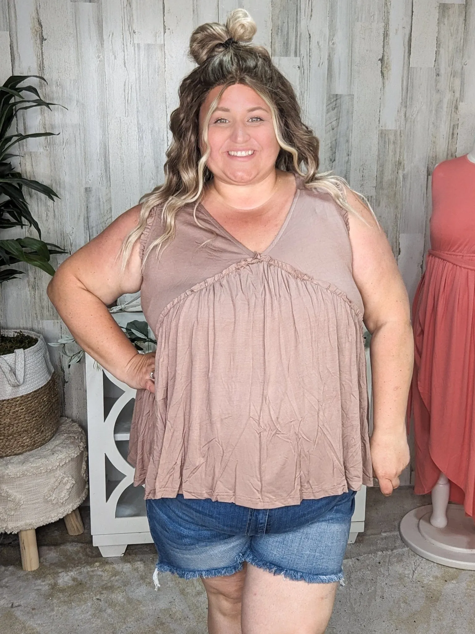 Candace Ultimate No-Cling Flowy Tiered Tank (7 Colors!)