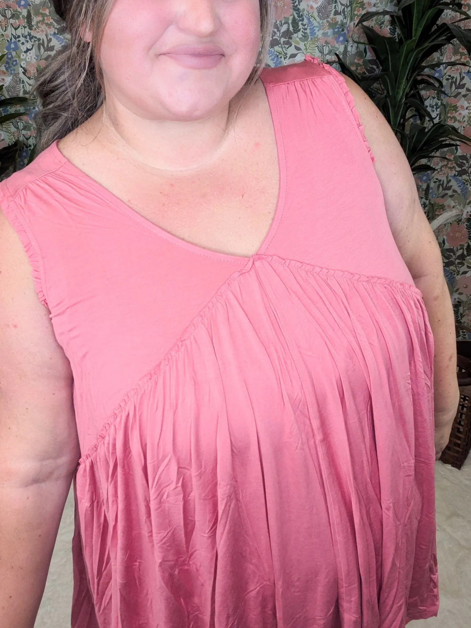 Candace Ultimate No-Cling Flowy Tiered Tank (7 Colors!)