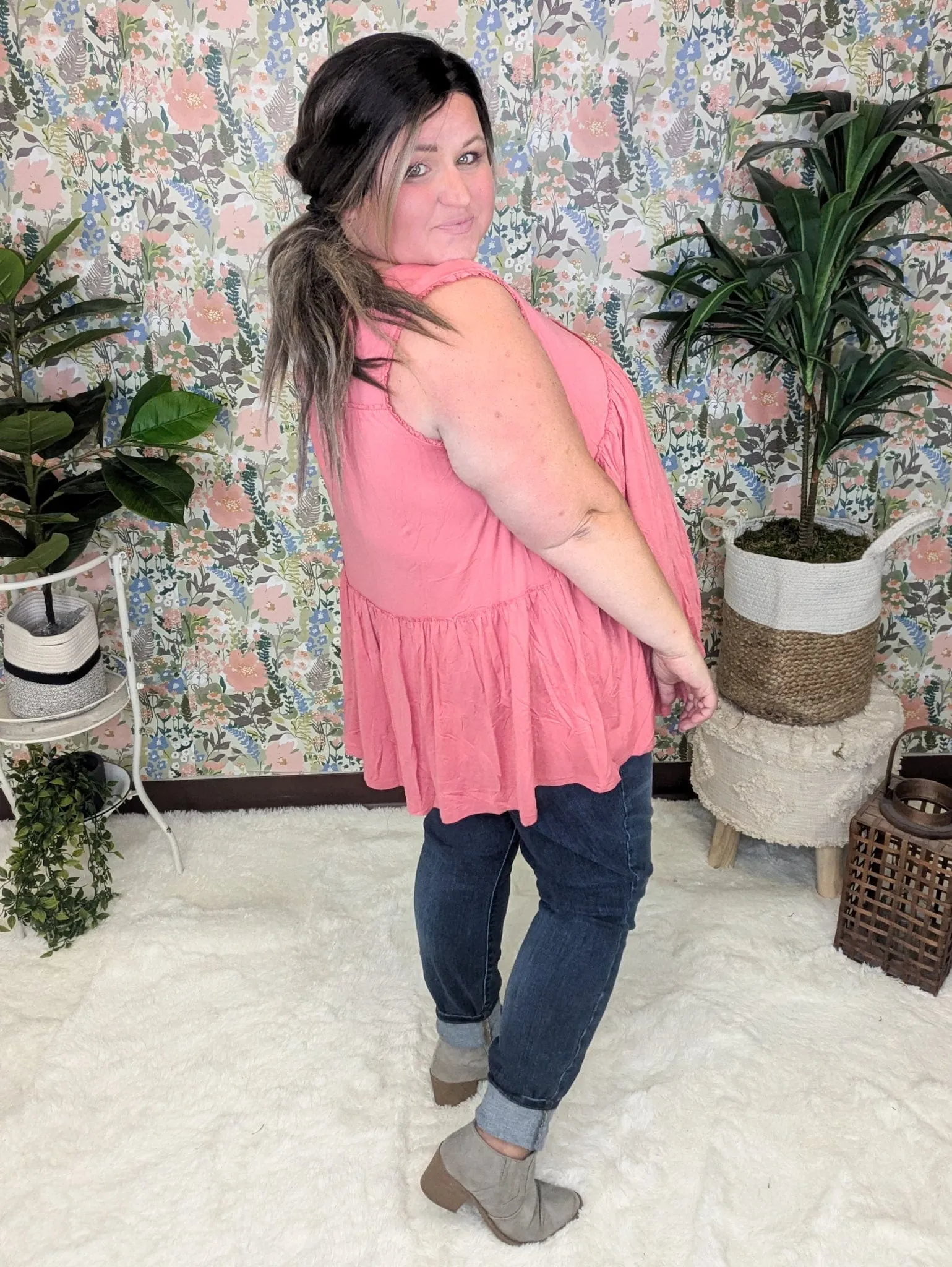 Candace Ultimate No-Cling Flowy Tiered Tank (7 Colors!)