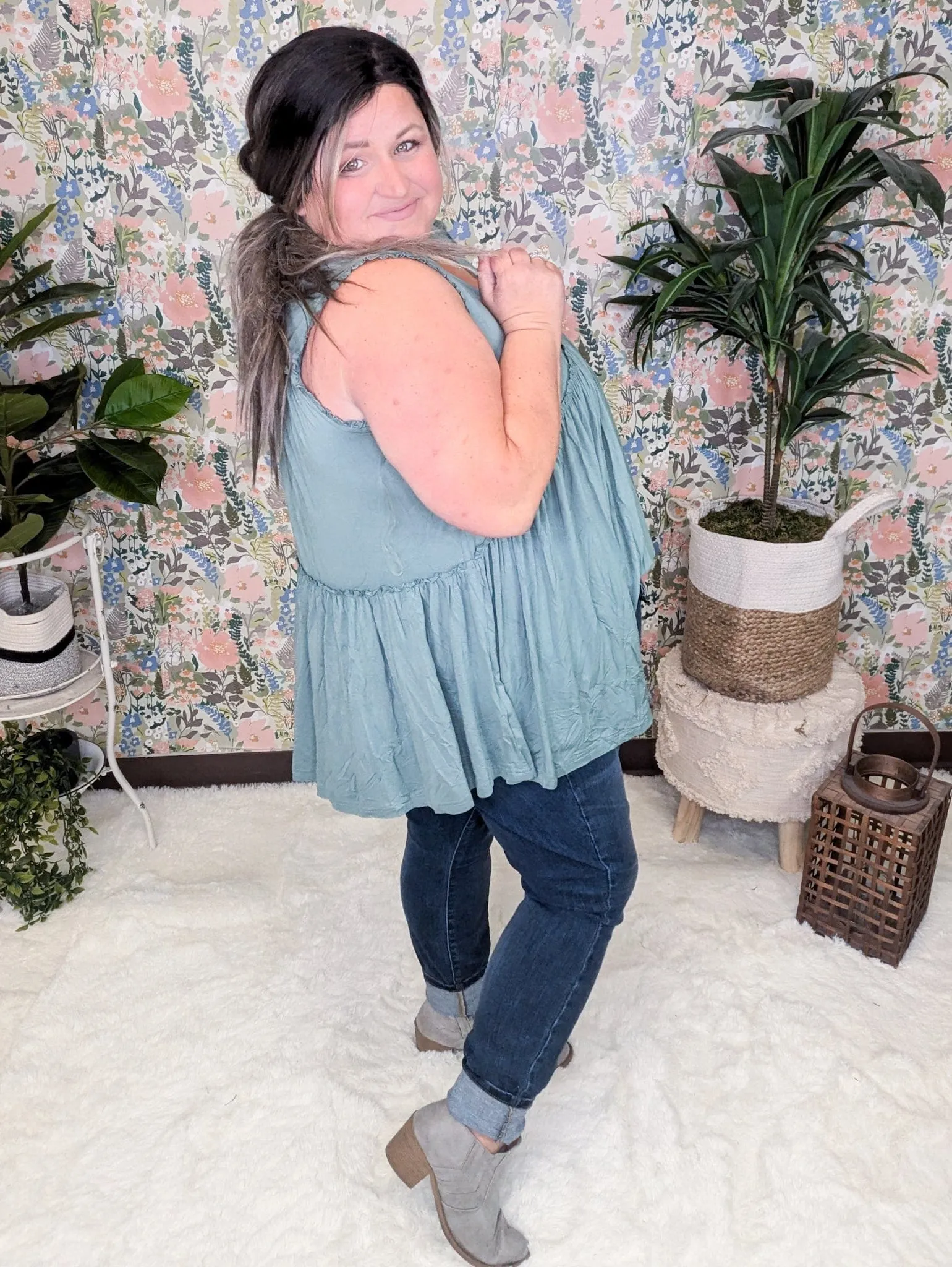 Candace Ultimate No-Cling Flowy Tiered Tank (7 Colors!)