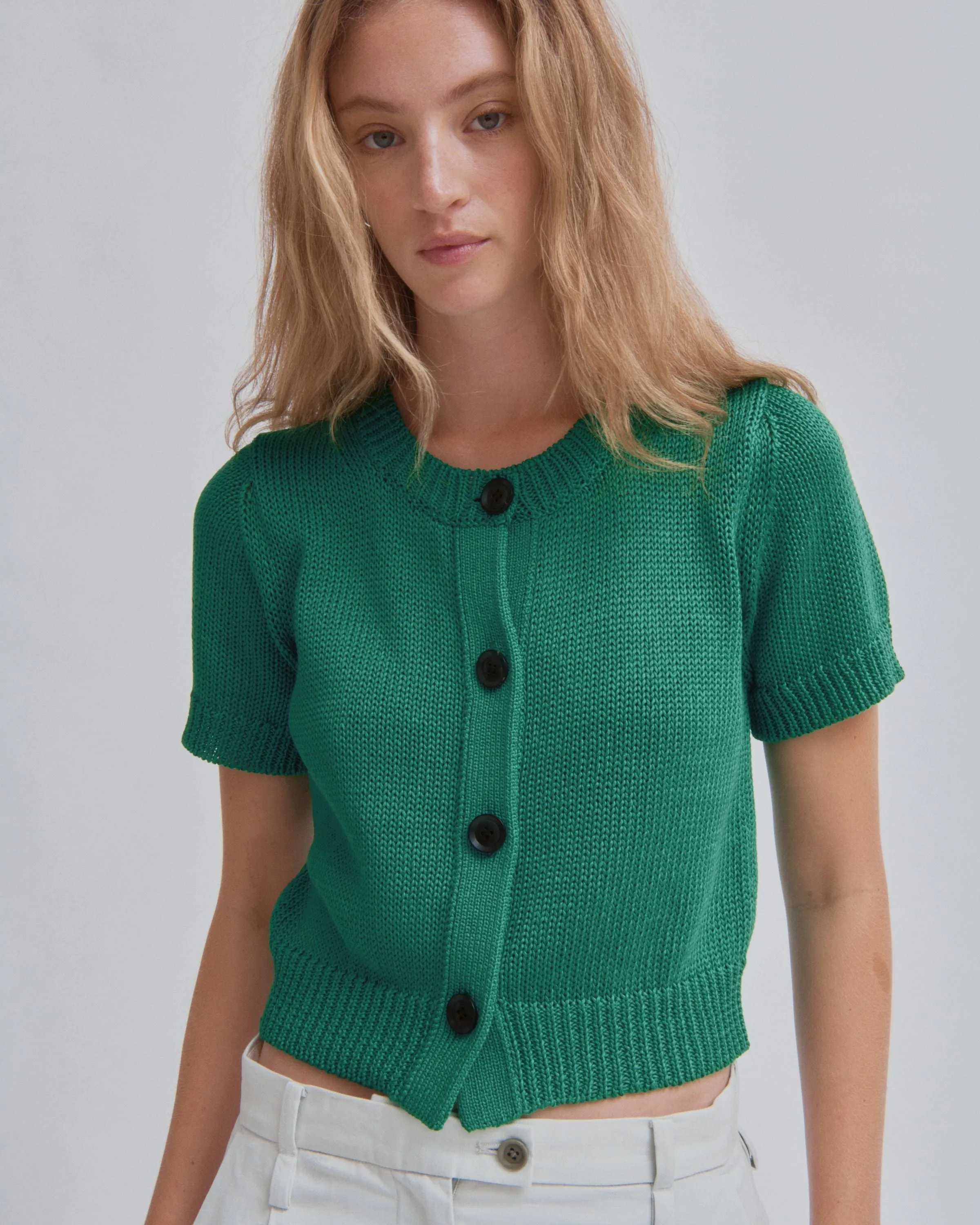 Cardigan Pullover in Green