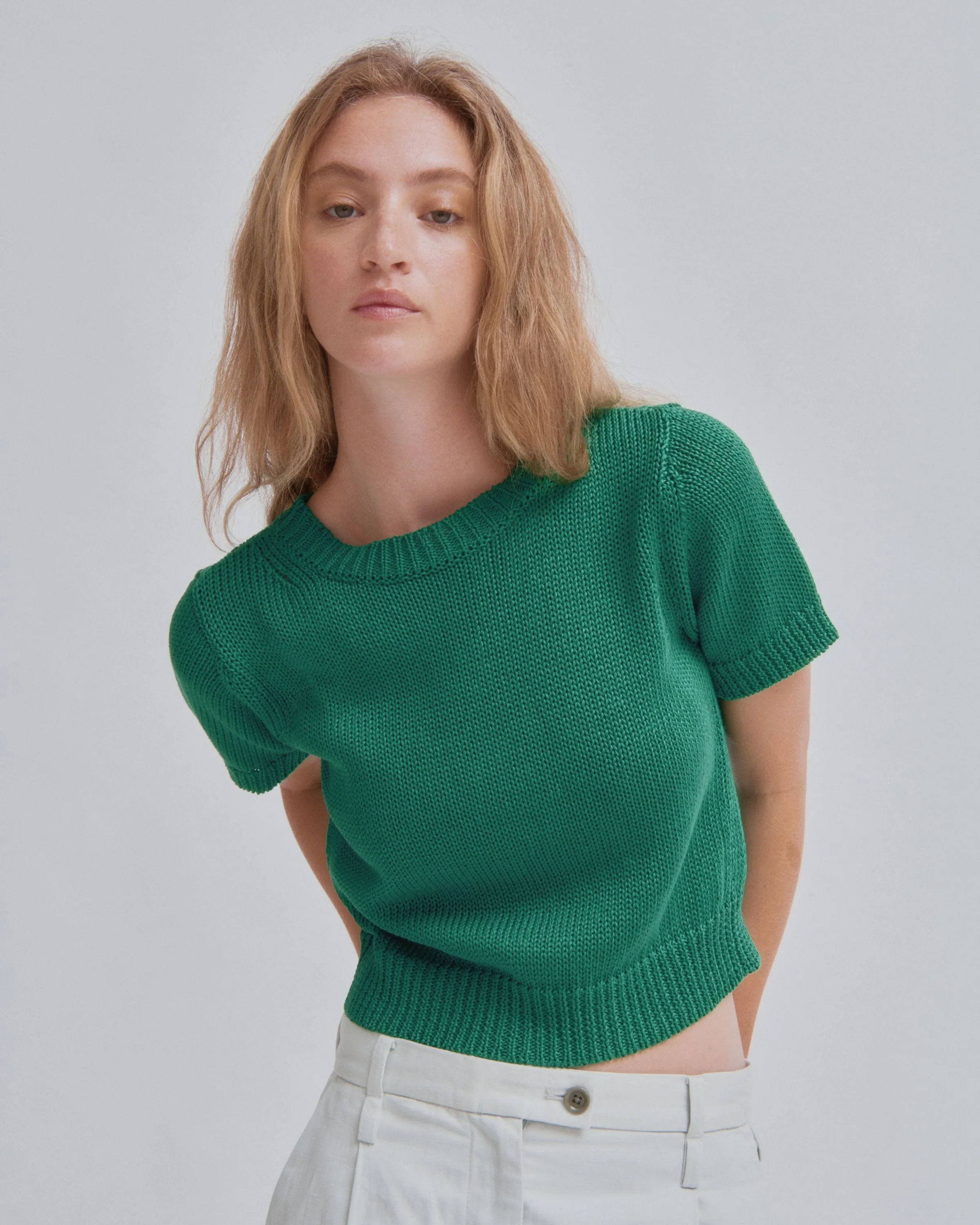 Cardigan Pullover in Green