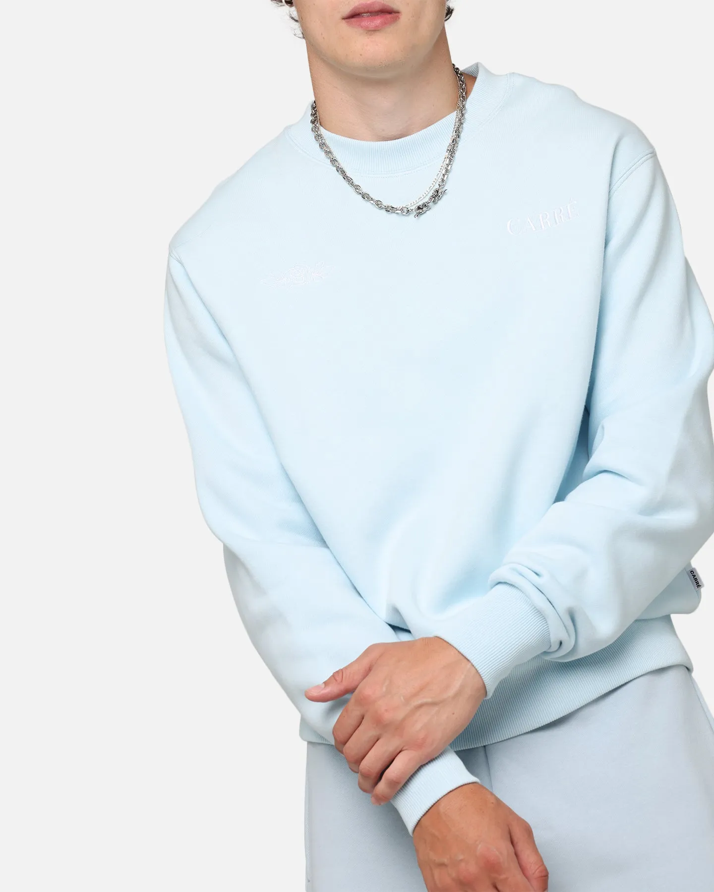 Carre Bloom Crewneck Light Blue