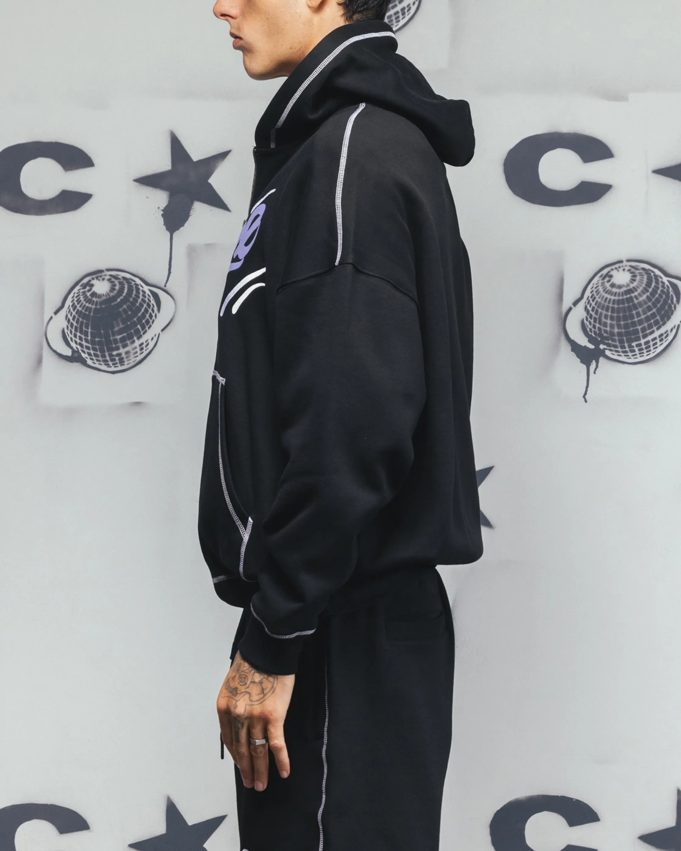 Carre Corrupt Hoodie Black