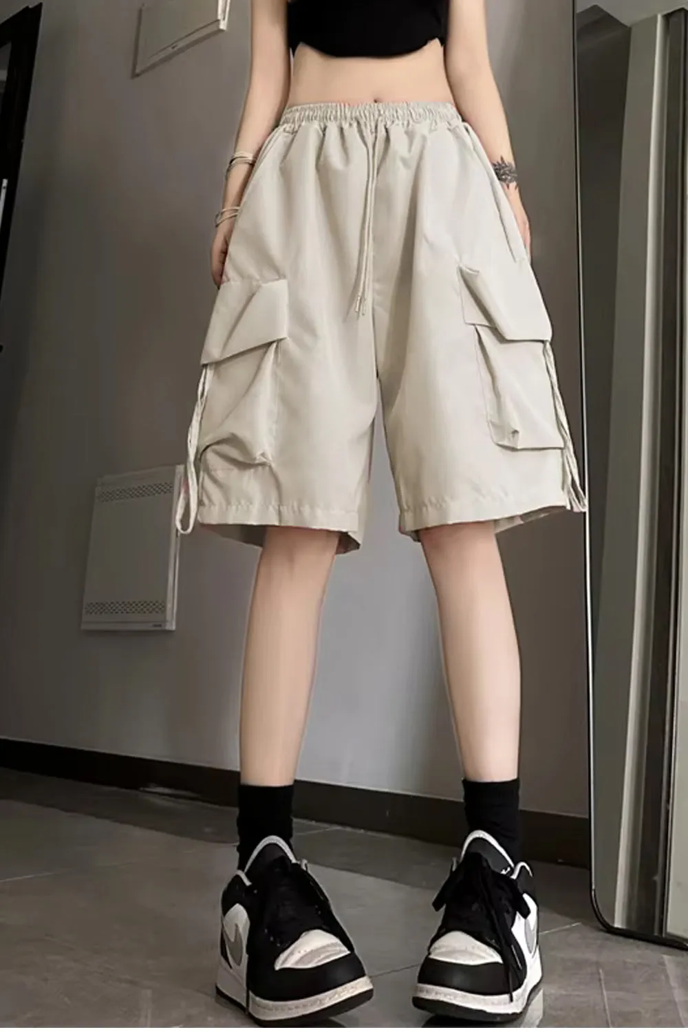 Casual Big Cargo Pockets Basic Shorts Pants