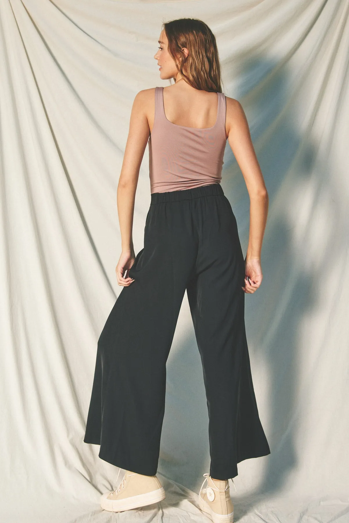 Celia Wide Leg Pull-On Pants