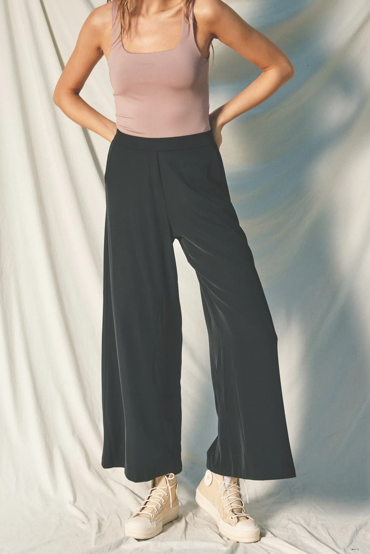 Celia Wide Leg Pull-On Pants