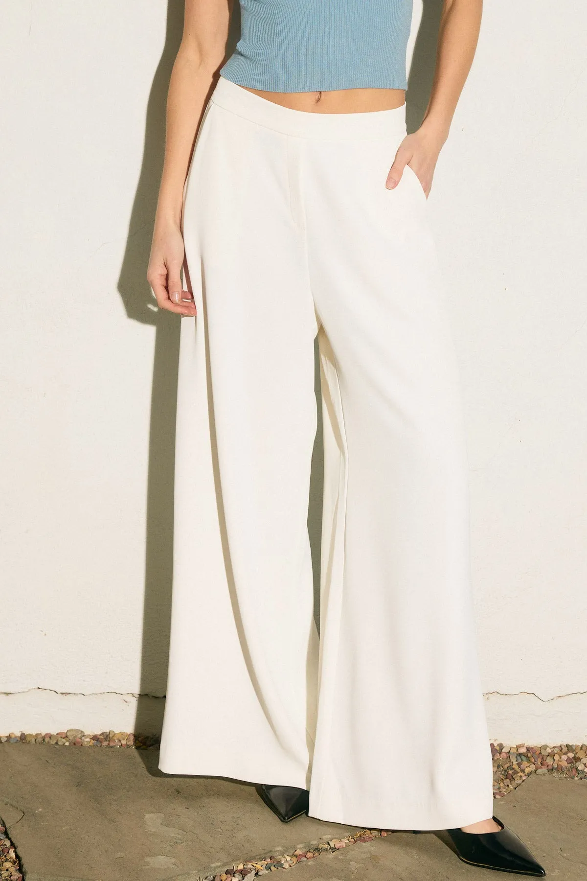 Celia Wide Leg Pull-On Pants