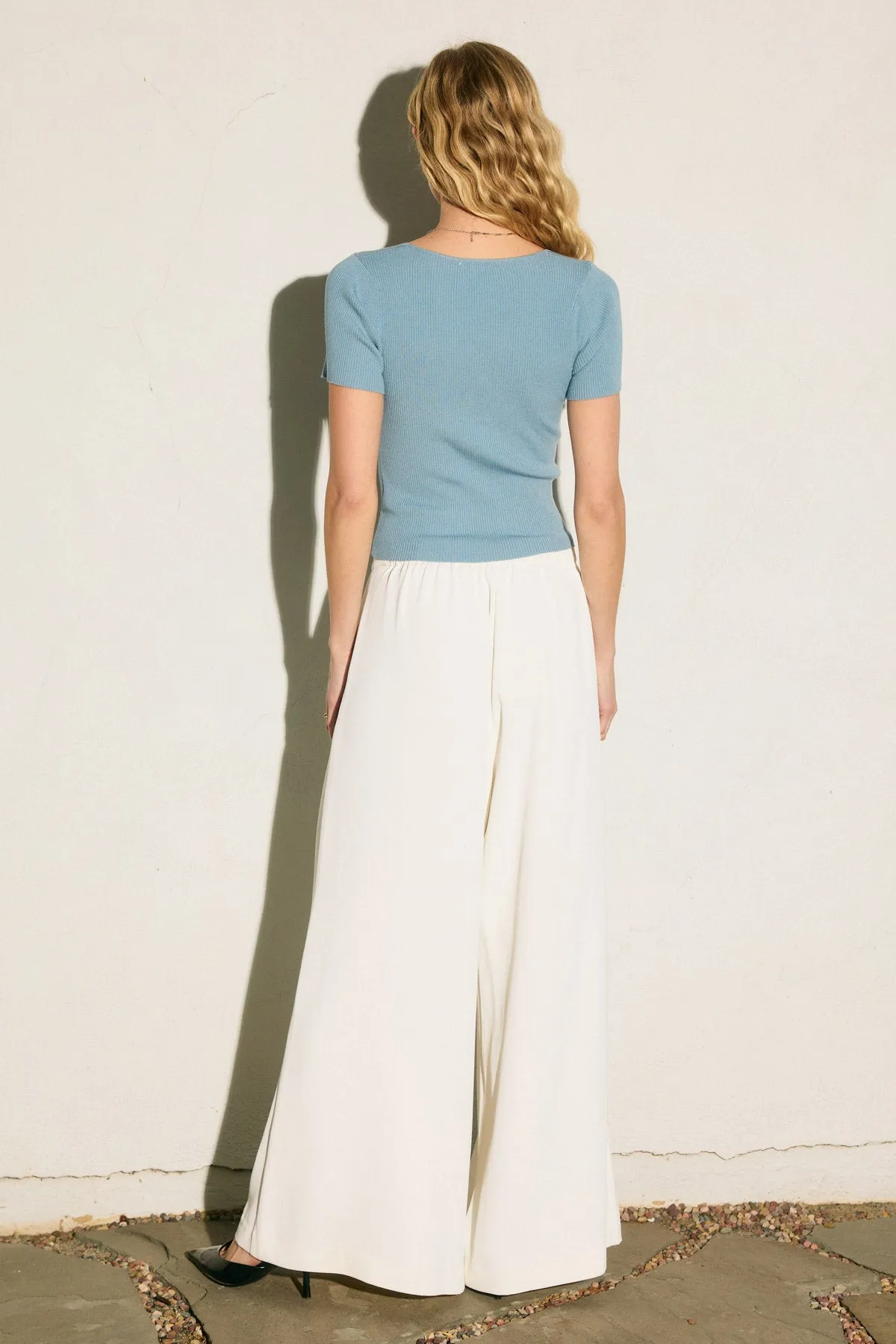 Celia Wide Leg Pull-On Pants