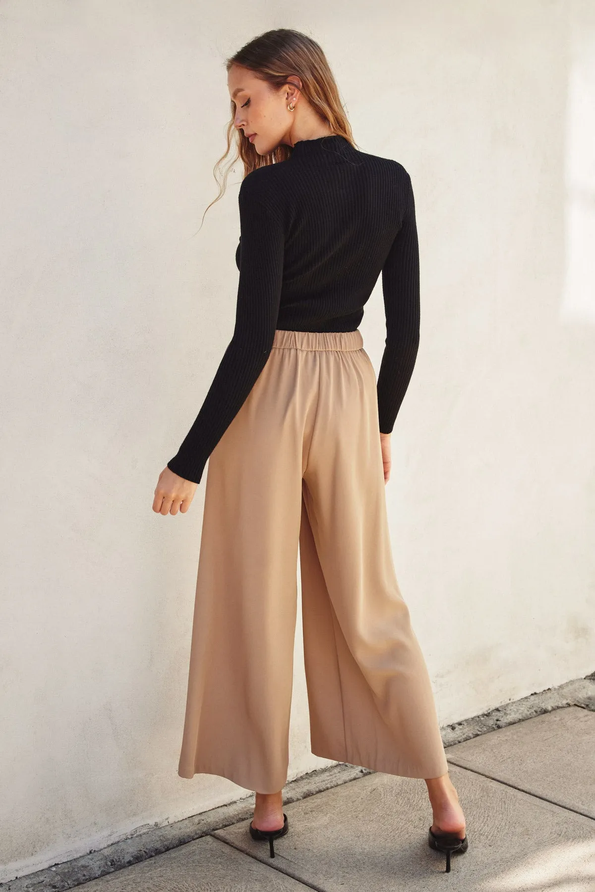 Celia Wide Leg Pull-On Pants