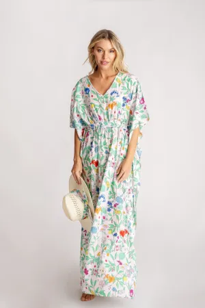 Christy Caftan in Multi Wildflower