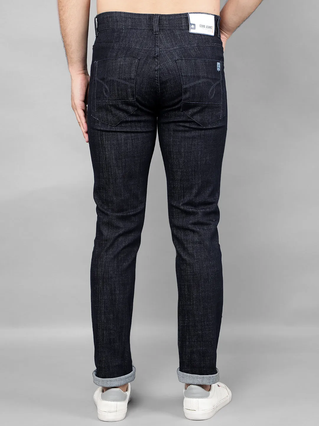 COBB Navy Blue Narrow Fit Premium Jeans