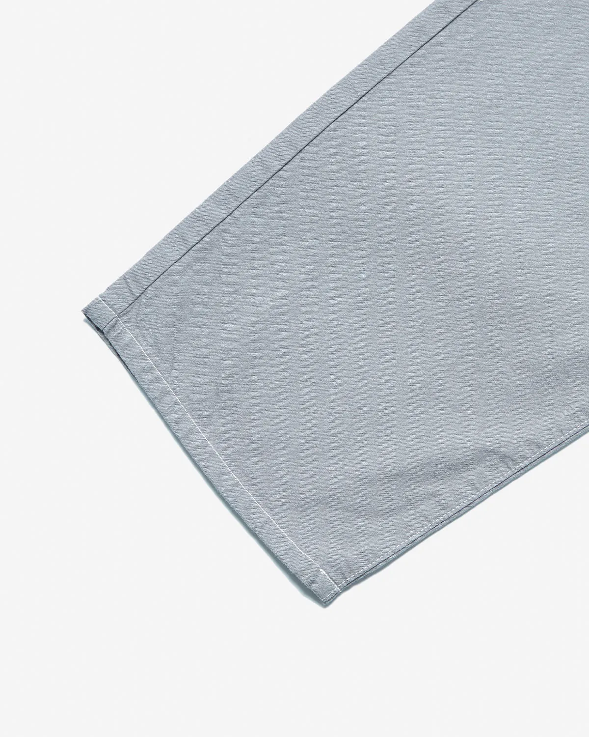 Color Denim Belted Easy Pants - Grey