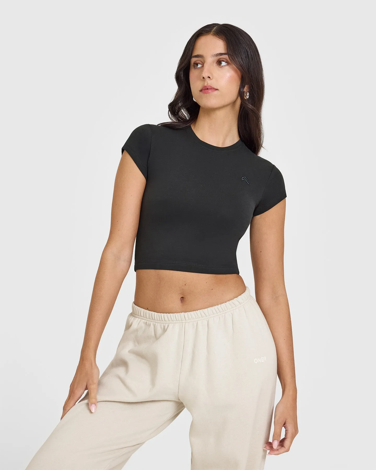 Cotton Icon Baby T-Shirt | Soft Black