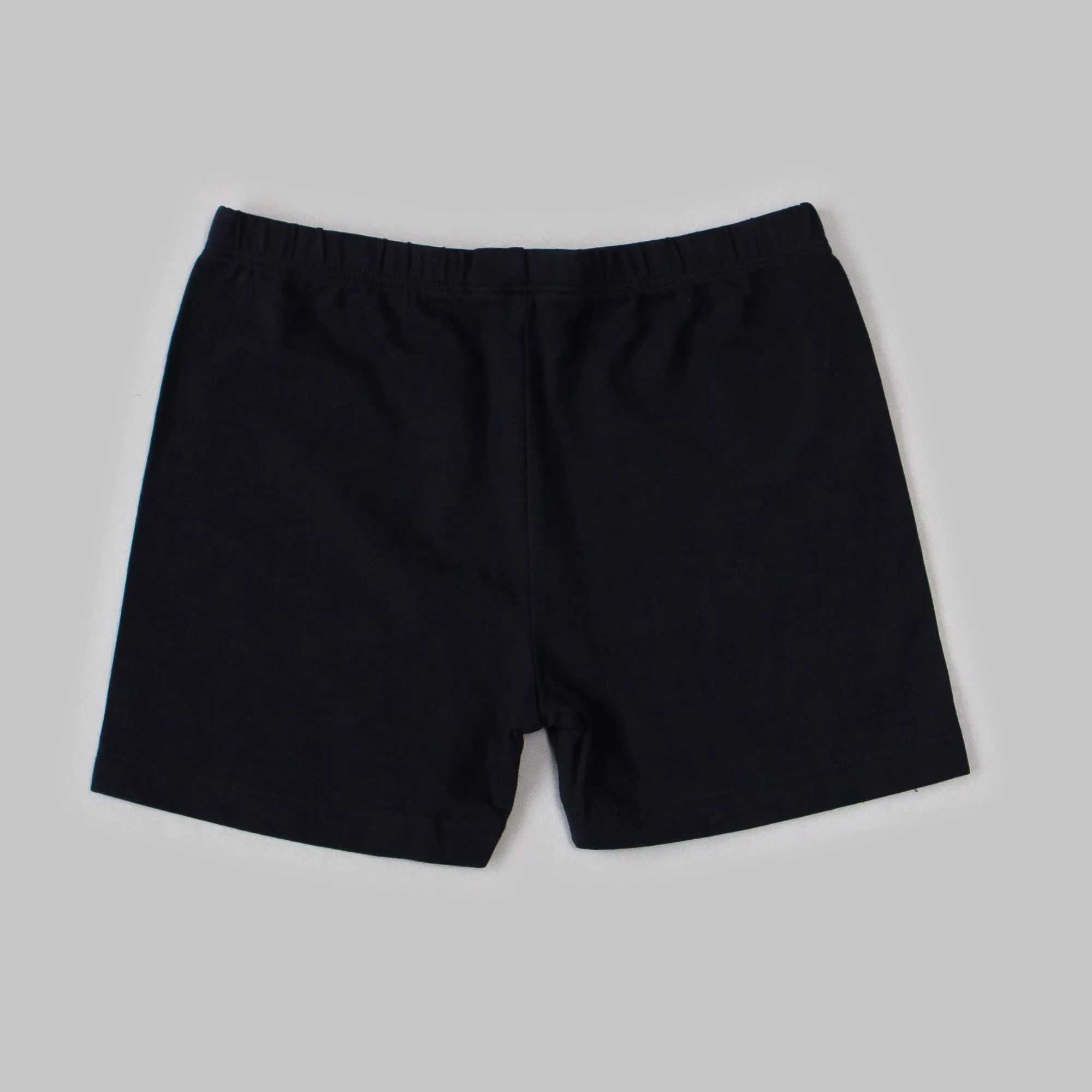 Cotton Spandex Mid Thigh Length Solid Cycling Shorts for Girls (Pack of 3)