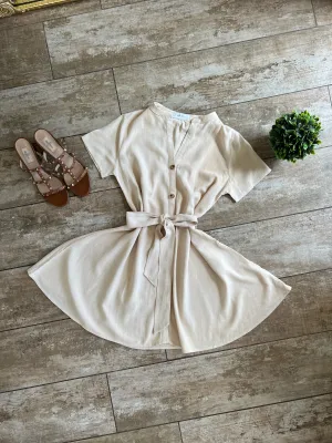 Cream Linen dress