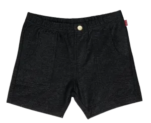 Crew Kids Black Stonewash Jean Stretch Shorts