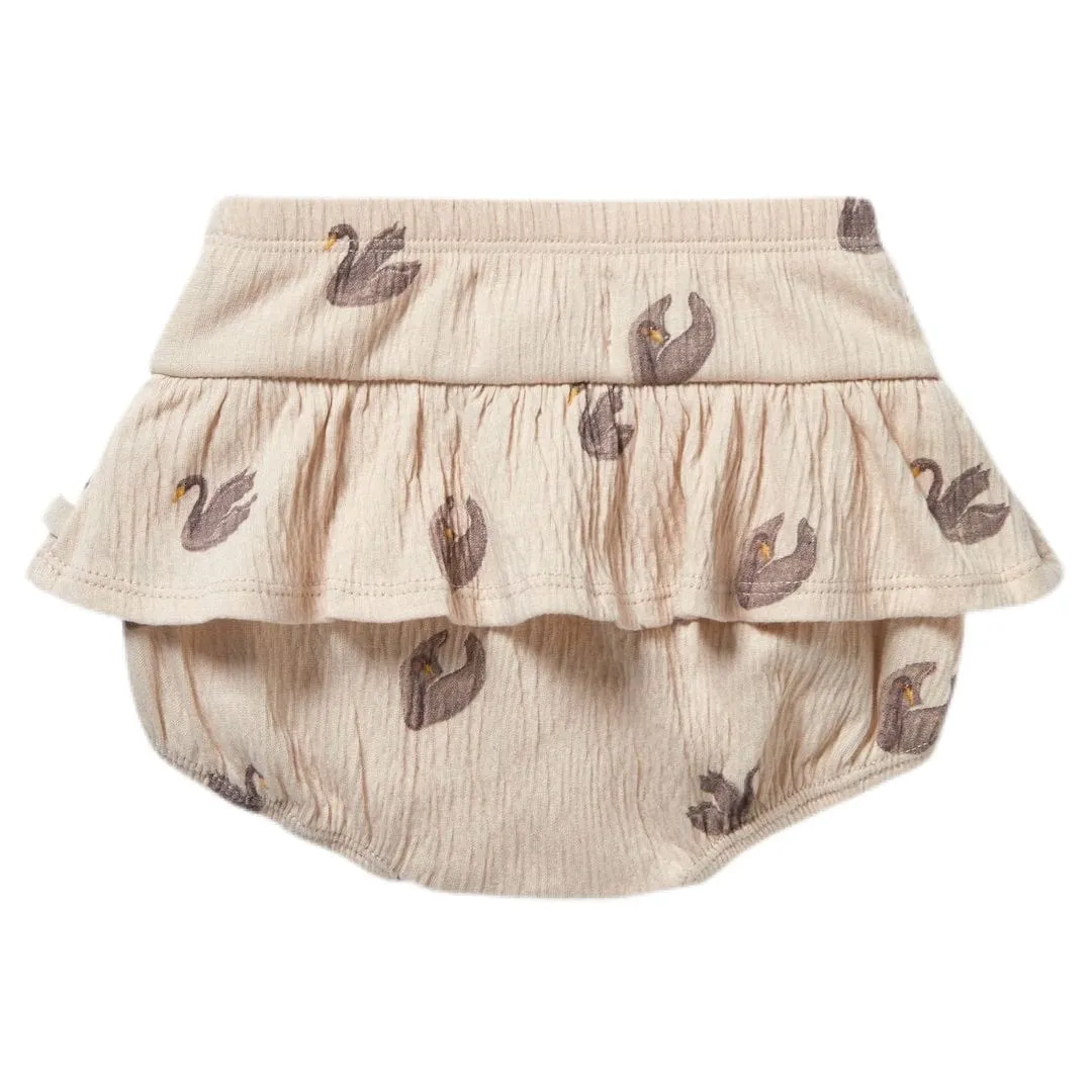 Crinkle Ruffle Nappy Pant - Little Swan