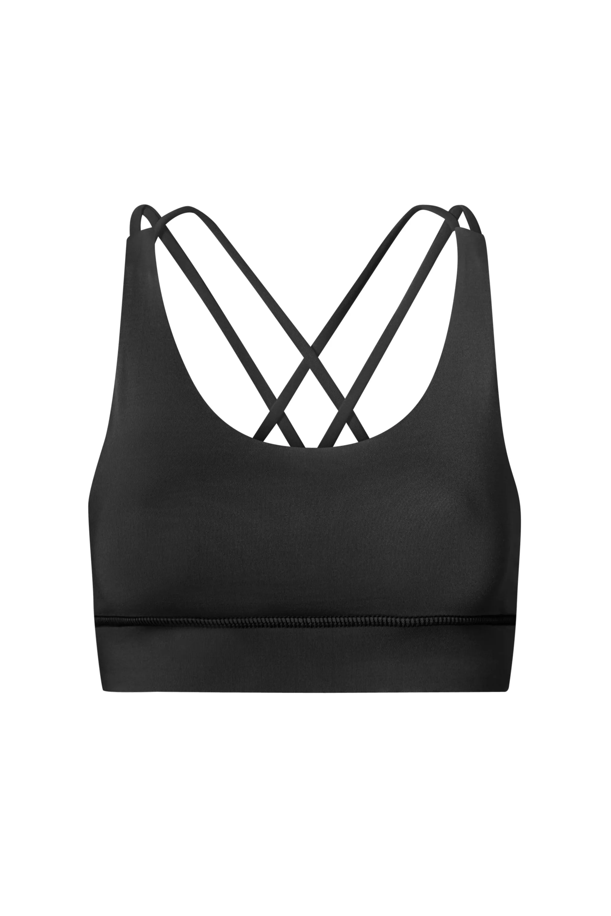 Criss-Cross Bra Black