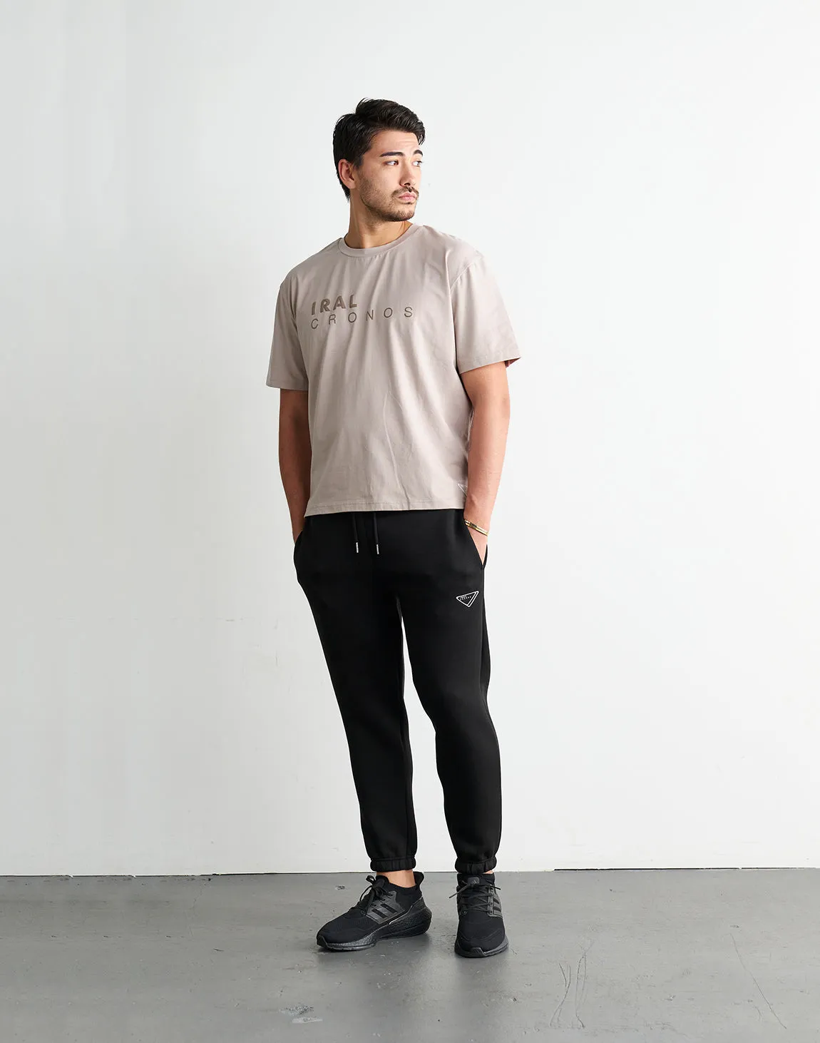 CRONOS×IRAL LOGO BASIC PANTS【BLACK】【UNISEX ITEM】