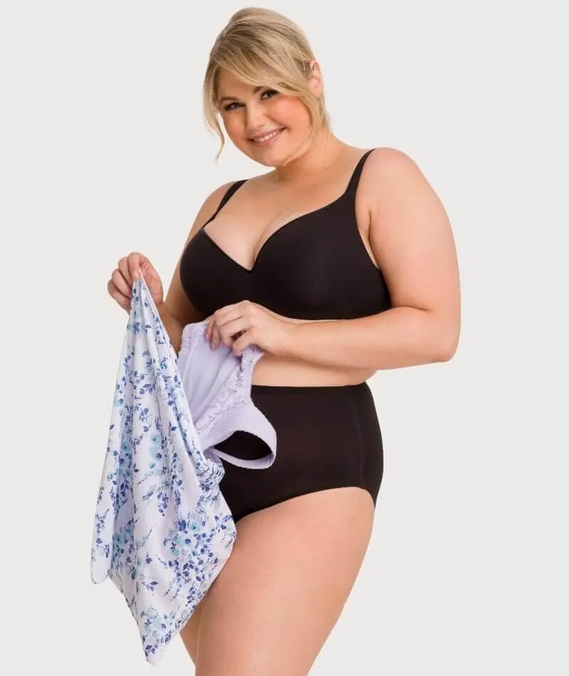 Curvy Lingerie Blue Floral Washbag - Large