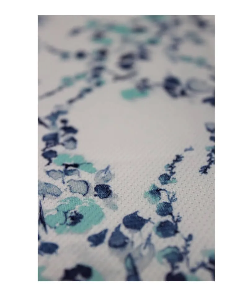 Curvy Lingerie Blue Floral Washbag - Large