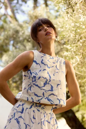 Dani Top in Ibisco Reverse by Olivia by Livro