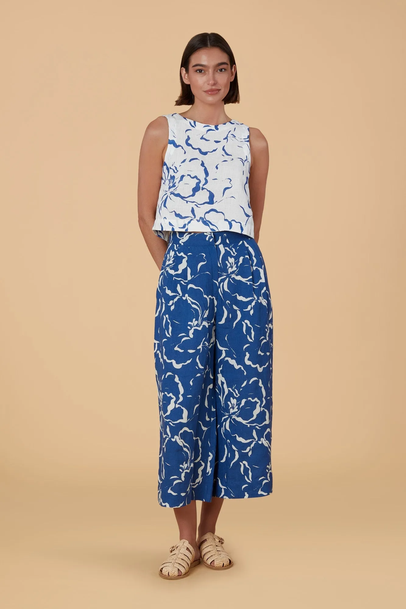 Dani Top in Ibisco Reverse by Olivia by Livro