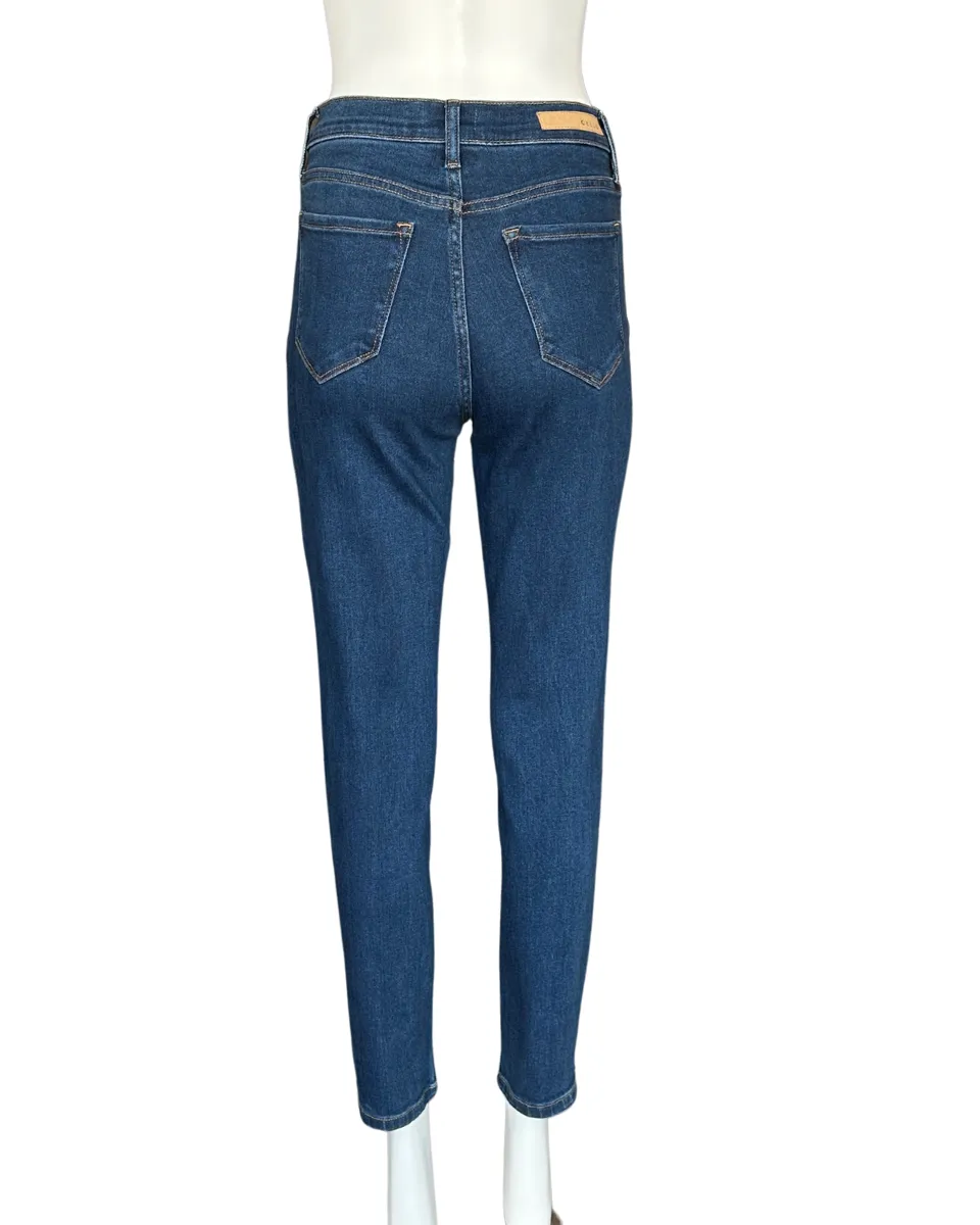 Darker Wash High Rise Mom Jeans