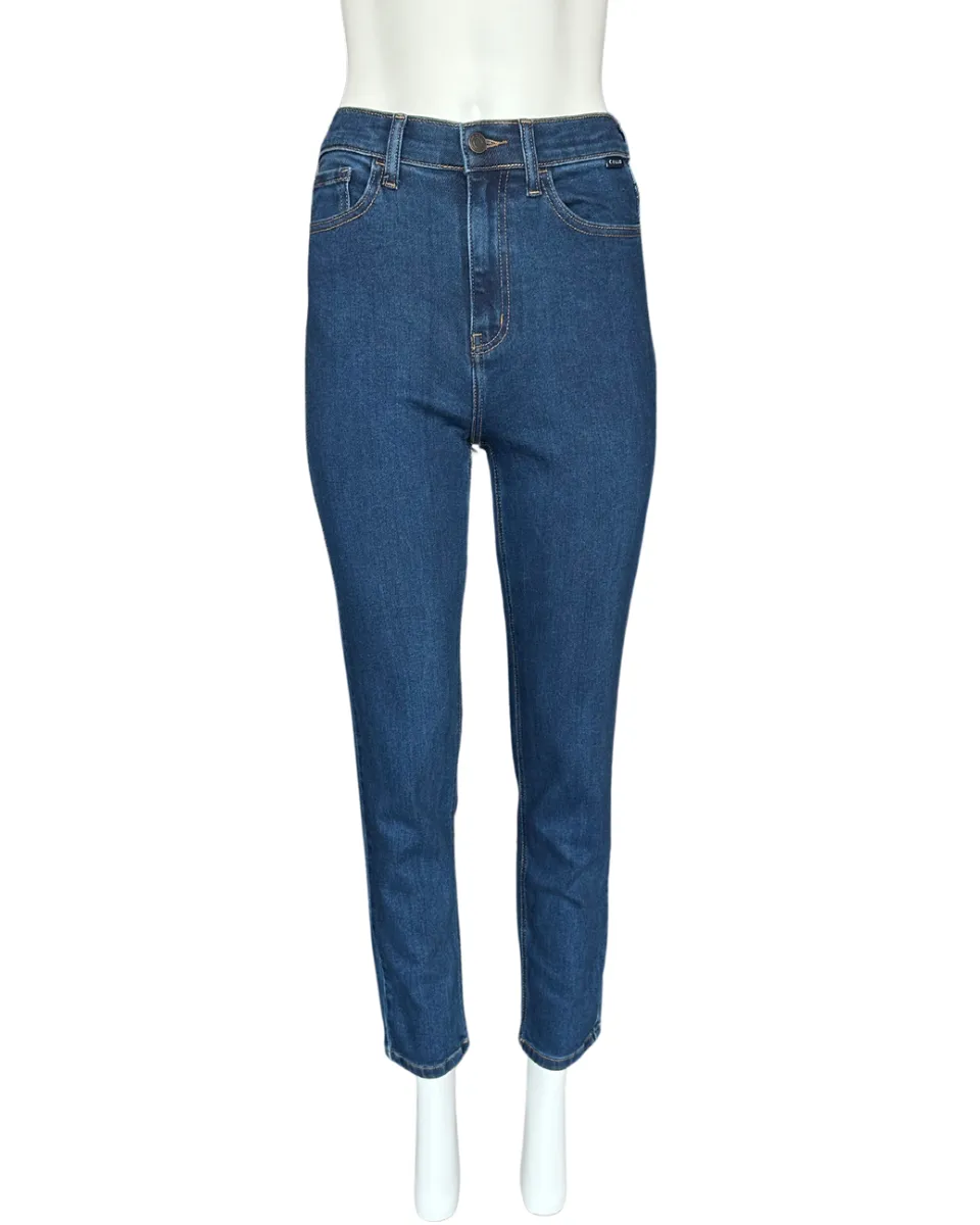 Darker Wash High Rise Mom Jeans