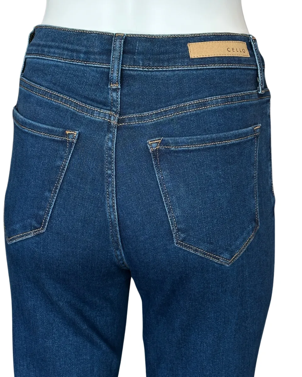 Darker Wash High Rise Mom Jeans