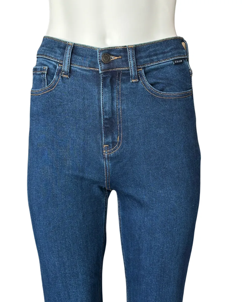 Darker Wash High Rise Mom Jeans