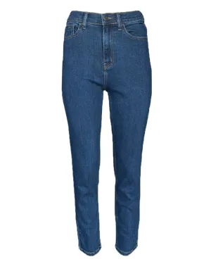 Darker Wash High Rise Mom Jeans