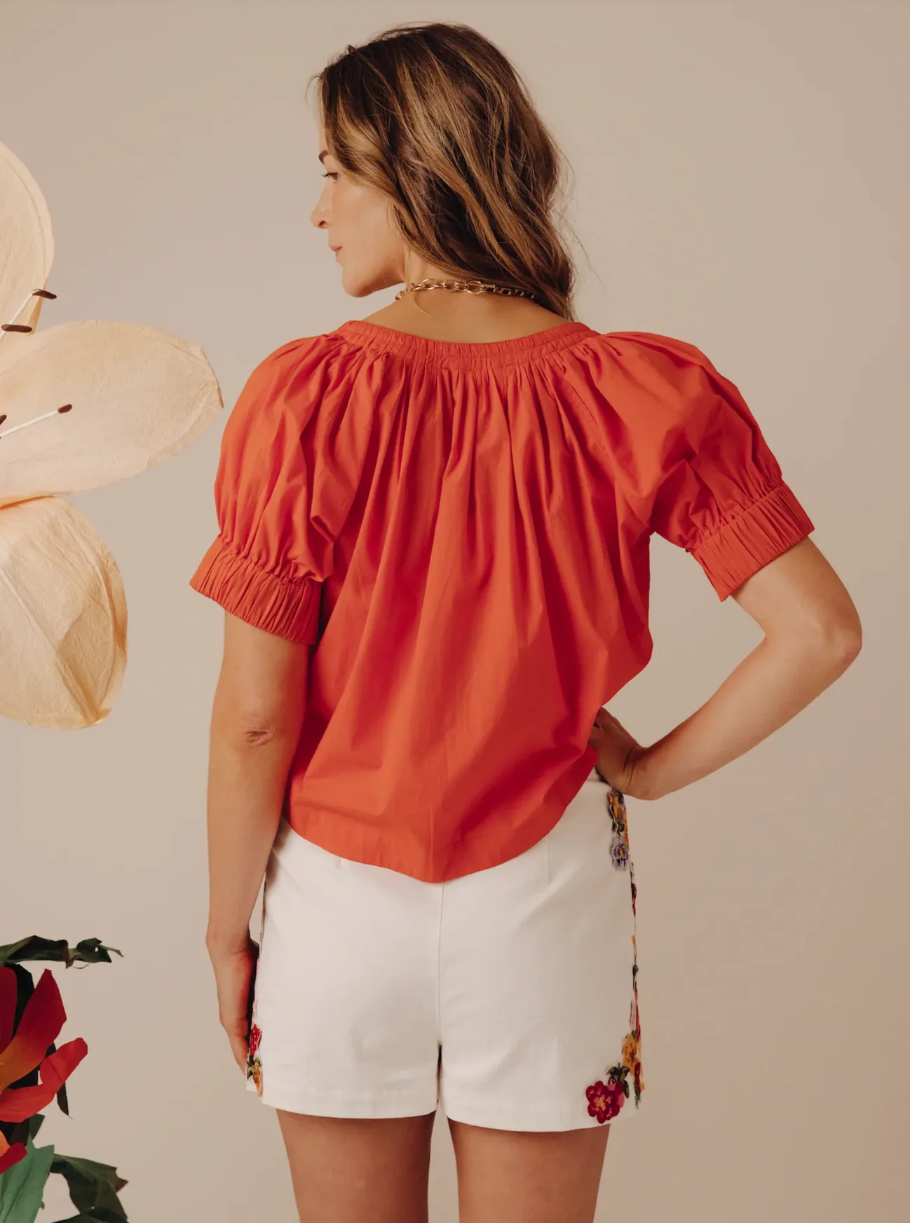 Dawson Top Mandarin Red