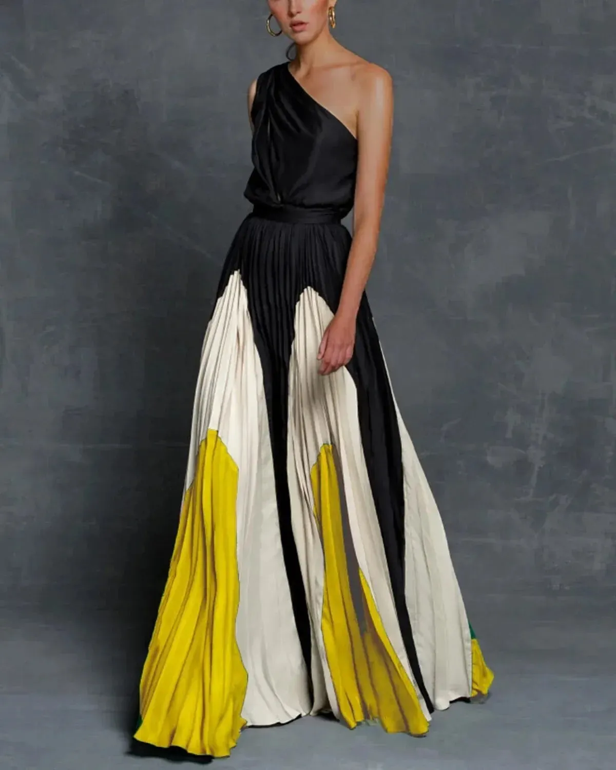 Delaide -Maxi dresses with one shoulder