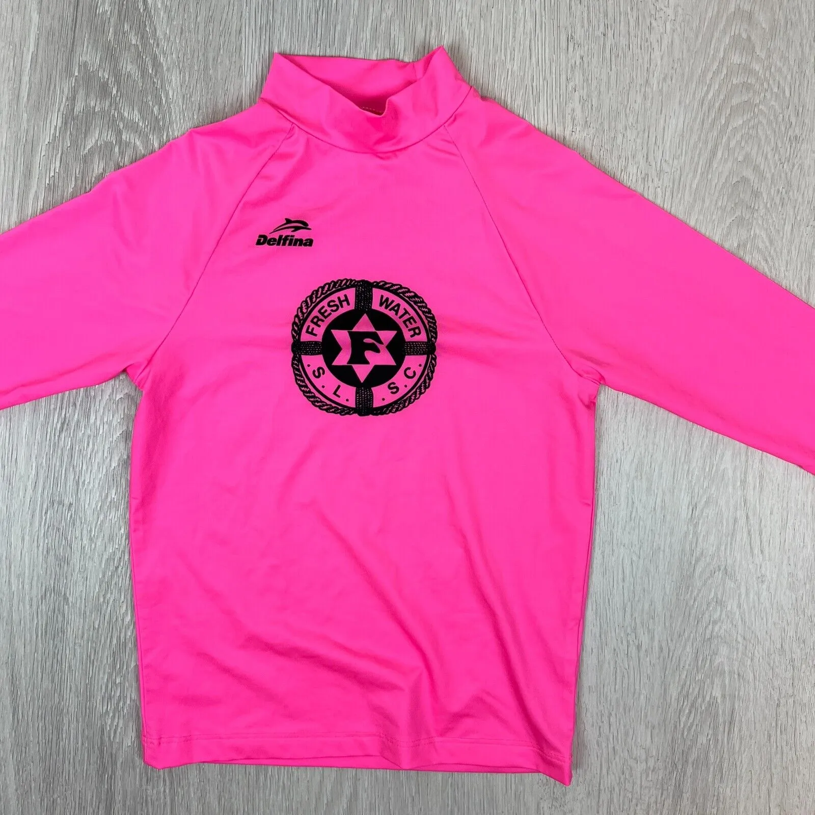 Delfina Kids Pink Swim Shirt Rash Shirt Size 6 Years - Fresh Water SLSC (2 tops)