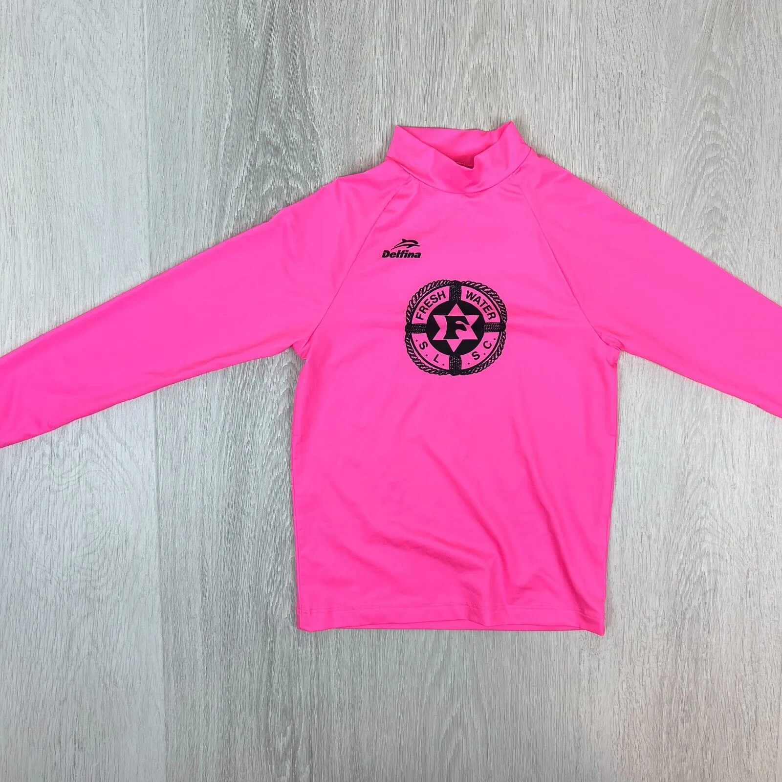 Delfina Kids Pink Swim Shirt Rash Shirt Size 6 Years - Fresh Water SLSC (2 tops)