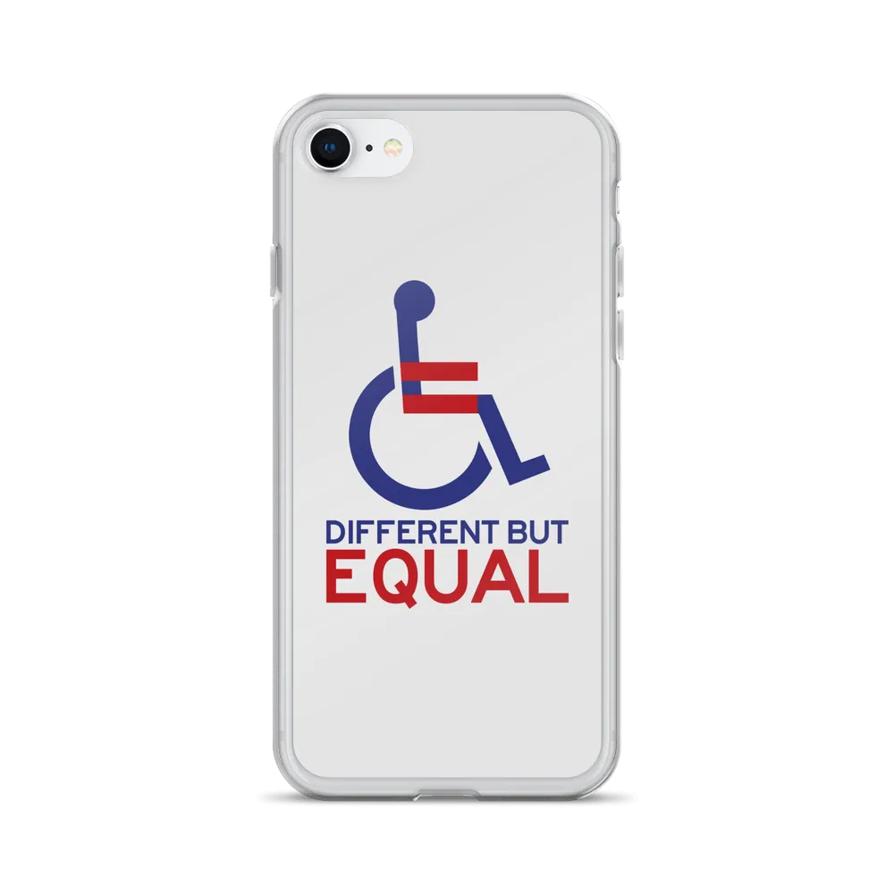 Different but Equal (Disability Equality Logo) iPhone Case