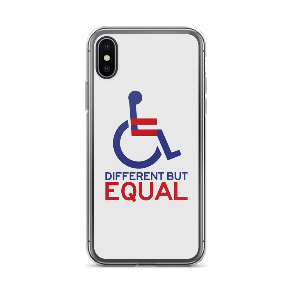 Different but Equal (Disability Equality Logo) iPhone Case